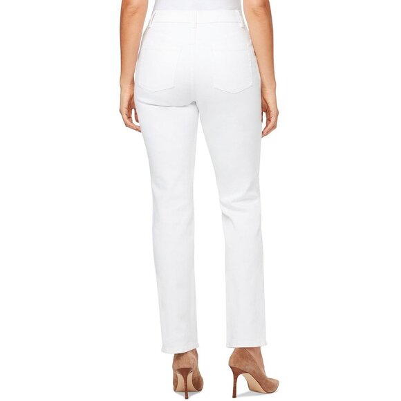 Gloria Vanderbilt Women Petites Ankle Slimming Straight Leg Jeans White Size 12P - Picture 2 of 2
